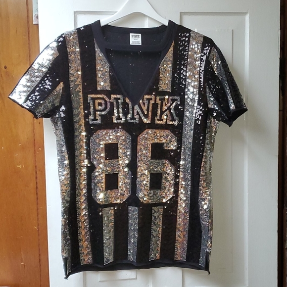PINK Victoria's Secret Tops - Victoria's Secret Pink Bling Shirt